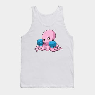 Octopus as Boxer with Boxing gloves Tank Top